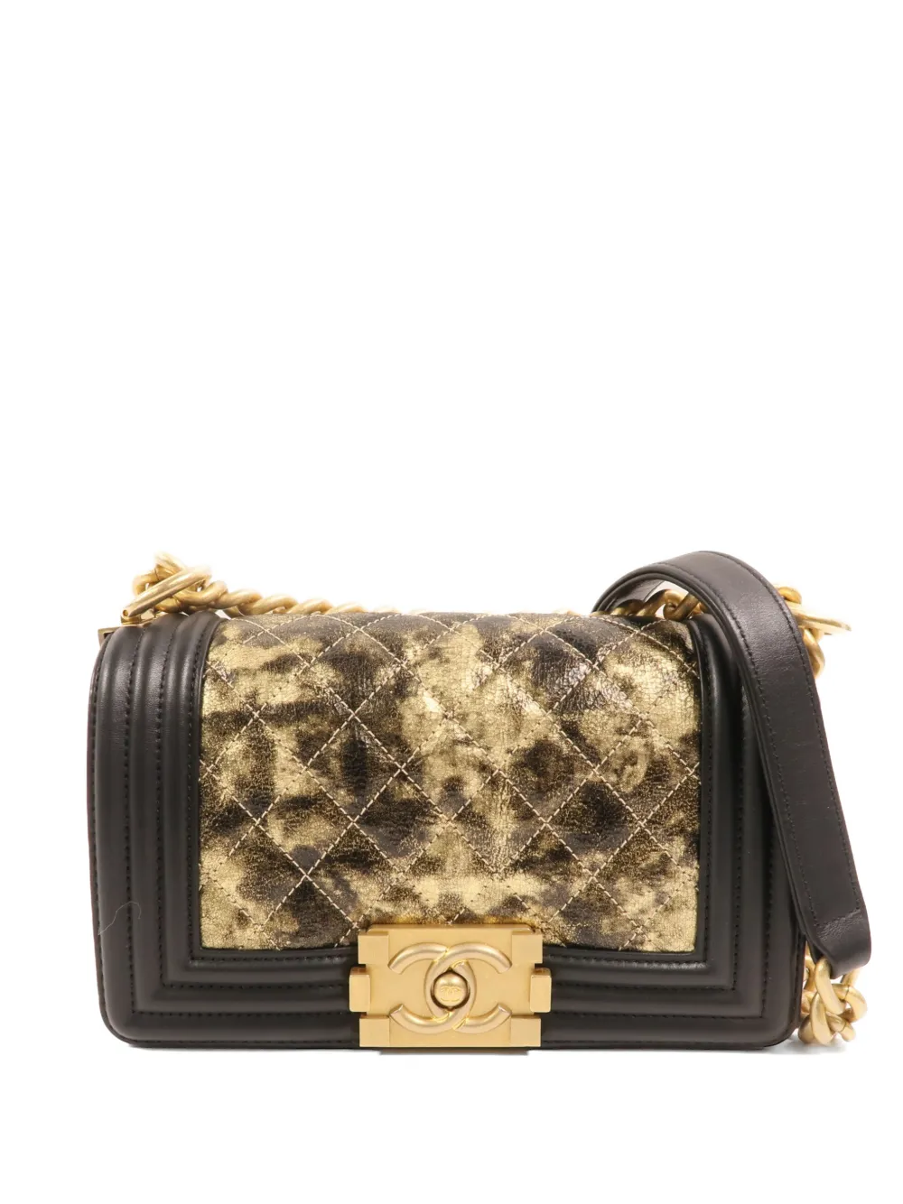 CHANEL Pre-Owned 20 Boy chain-strap calfskin shoulder bag - Nero
