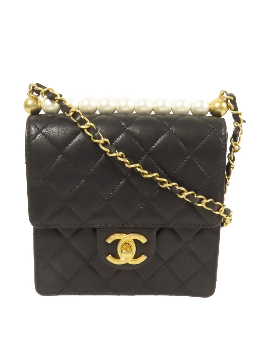 CHANEL Pre-Owned Chic Pearls Flap CC turn-lock shoulder bag - Nero