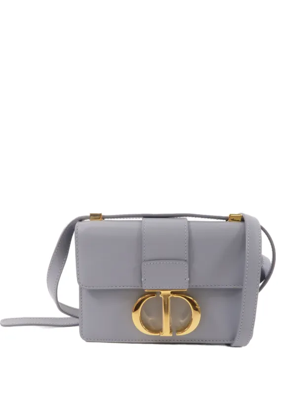 Dior Pre-owned 30 Montaigne Shoulder Bag in Grey