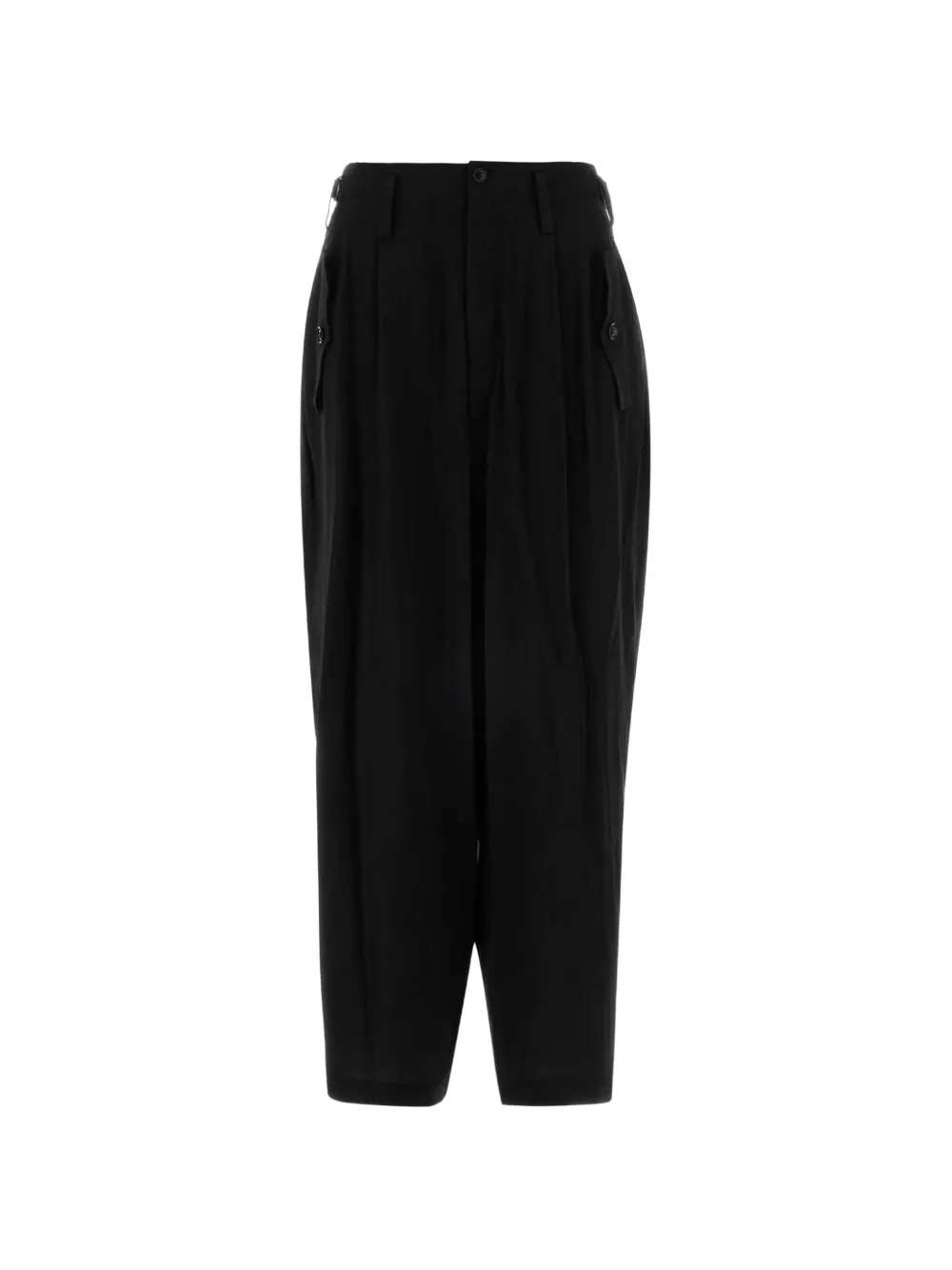 Y's pleated wide-leg trousers - Nero