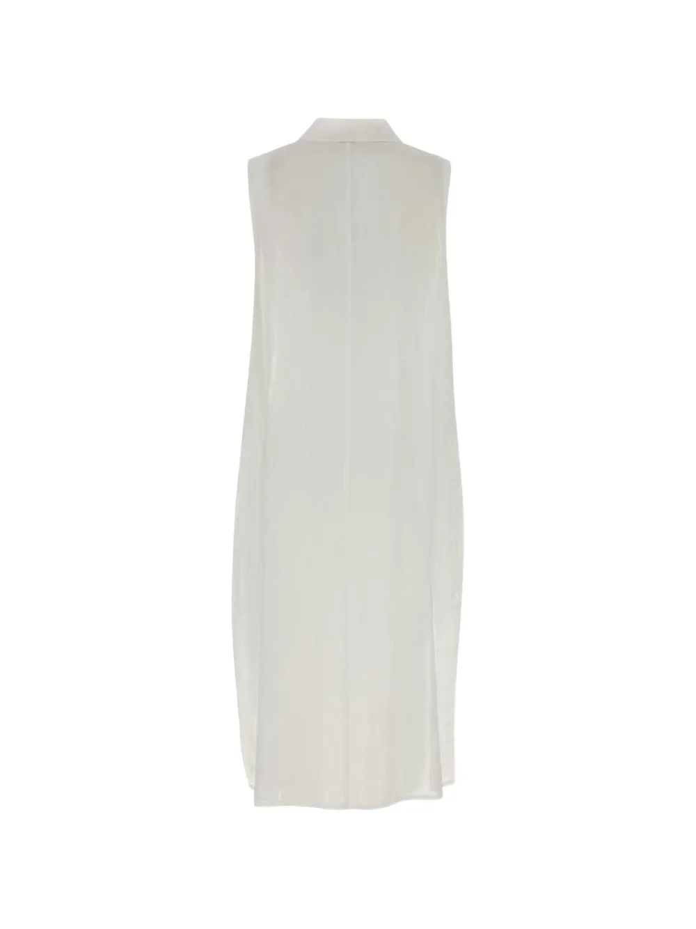 Y's Ramie mouwloze linnen blousejurk Wit