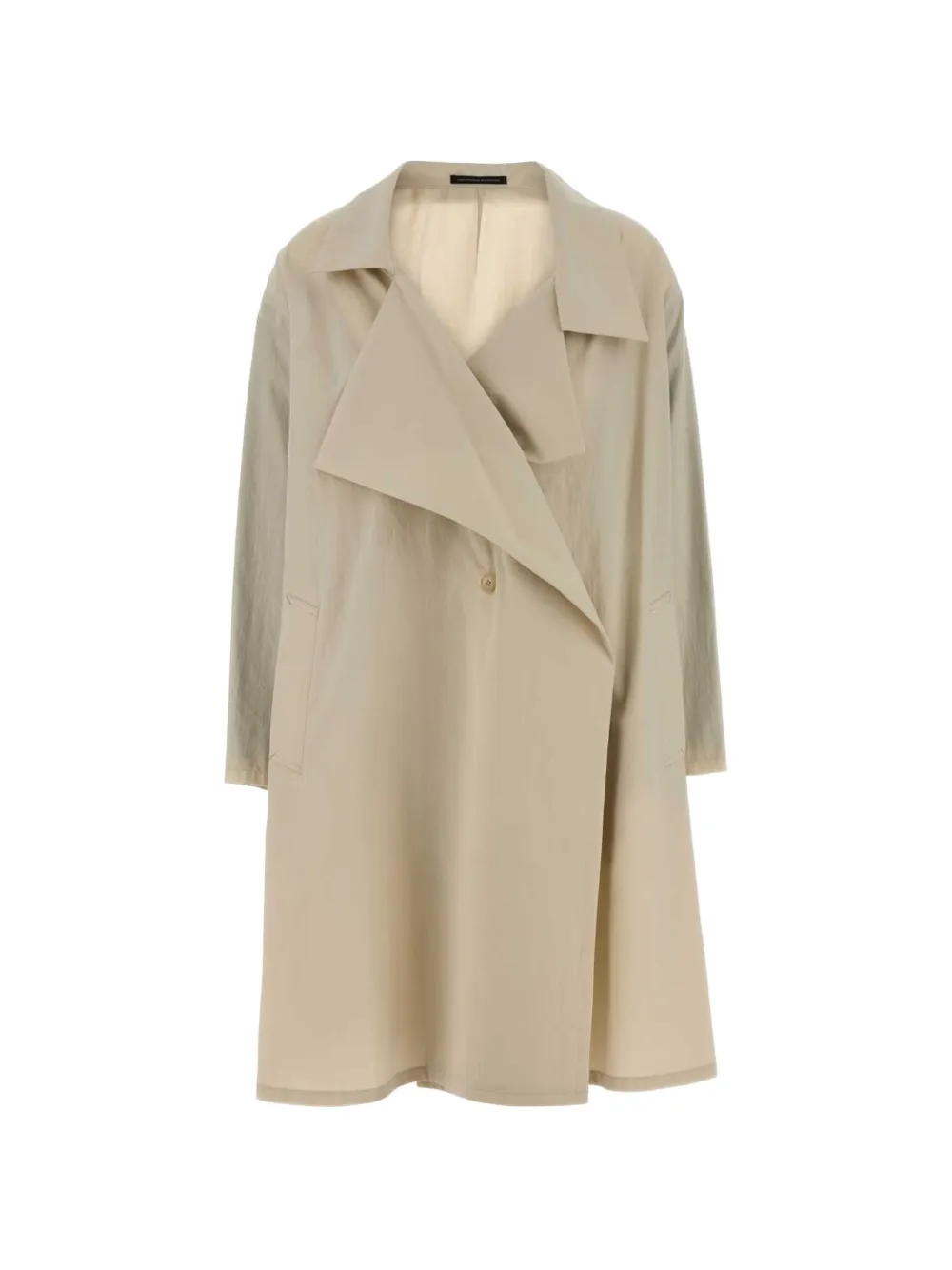 Y's cotton trench coat - Toni neutri