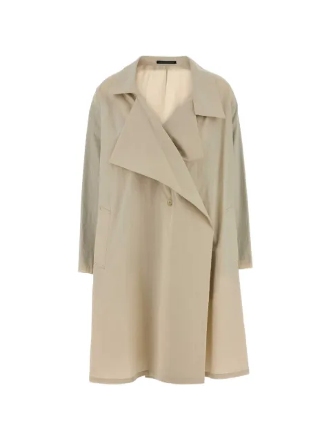Y's cotton trench coat
