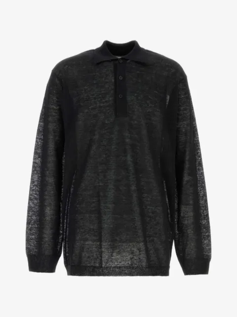 Y's long-sleeve polo shirt