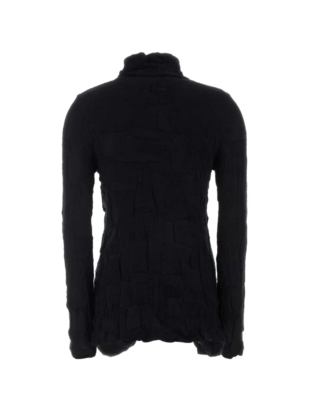 Y's Vest met asymmetrische sluiting en gekreukte afwerking Zwart