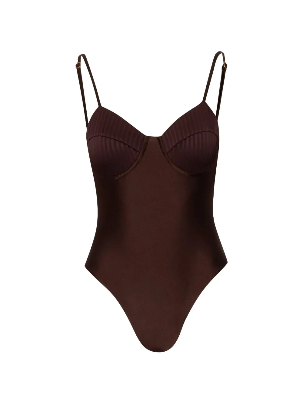 Baobab Roma One Piece ribbed-panel swimsuit - Braun