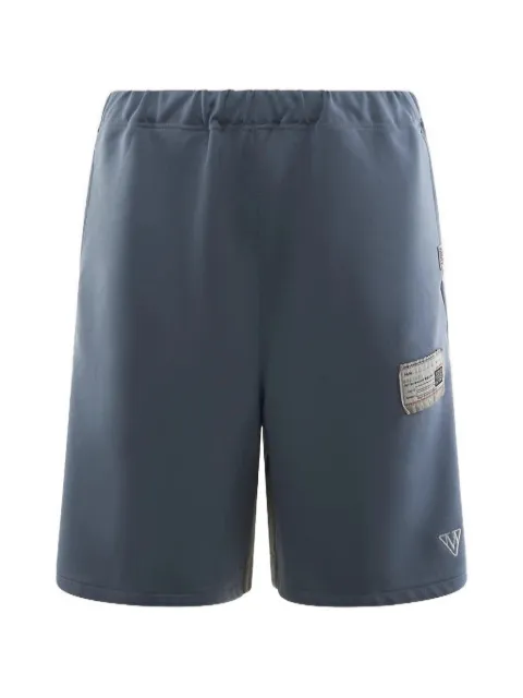 Maison MIHARA YASUHIRO logo-patch panelled shorts