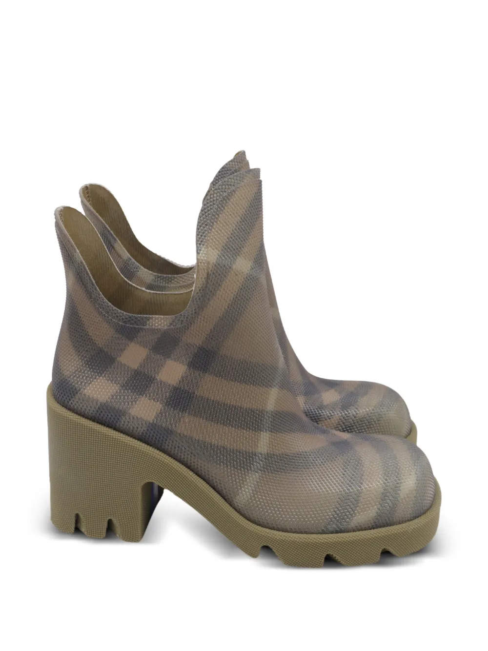 Burberry Pre-Owned Marsh Burberry Check boots - Neutrals