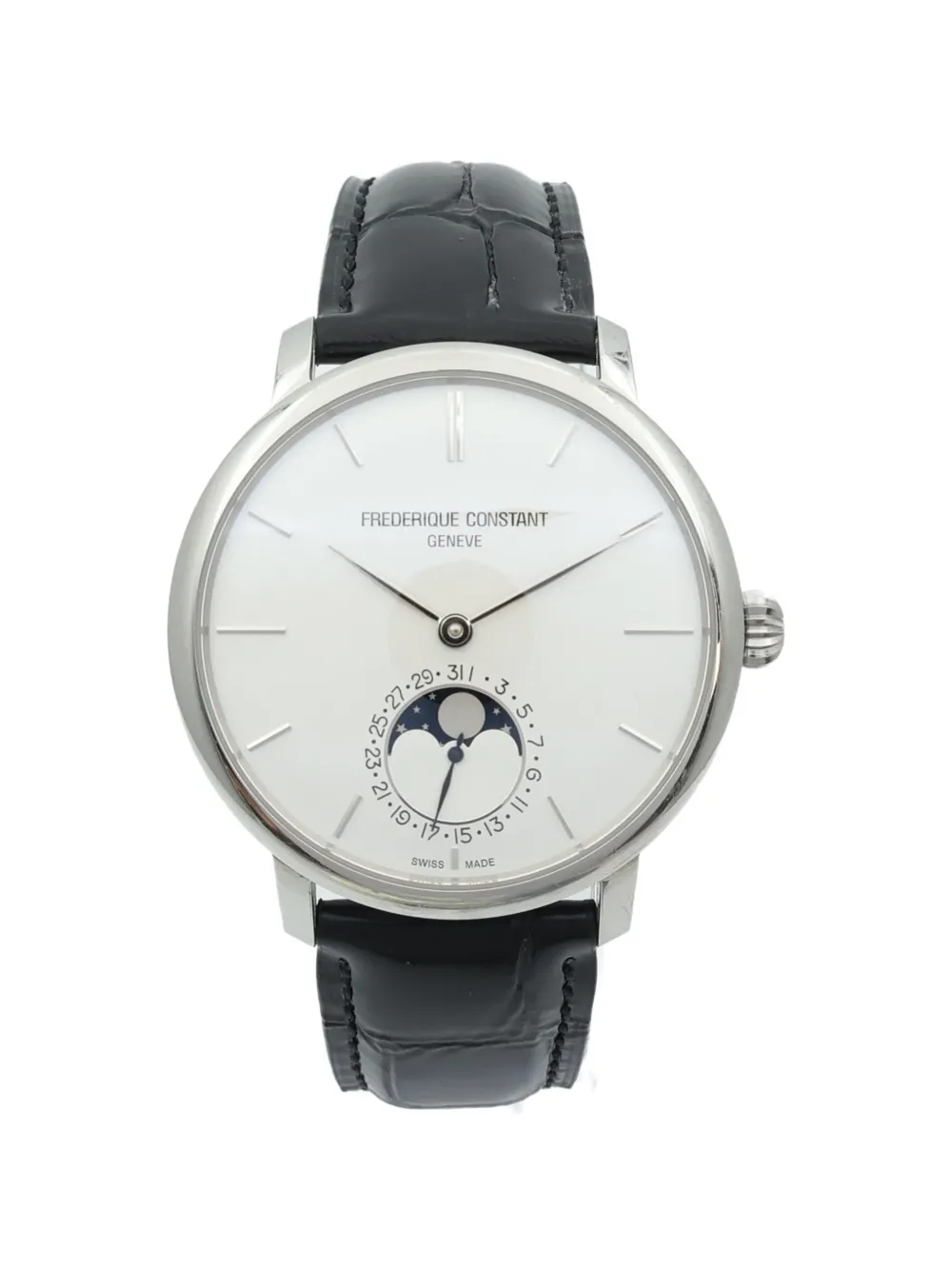 Frederique Constant Slimline Moonphase 42mm watch - Bianco