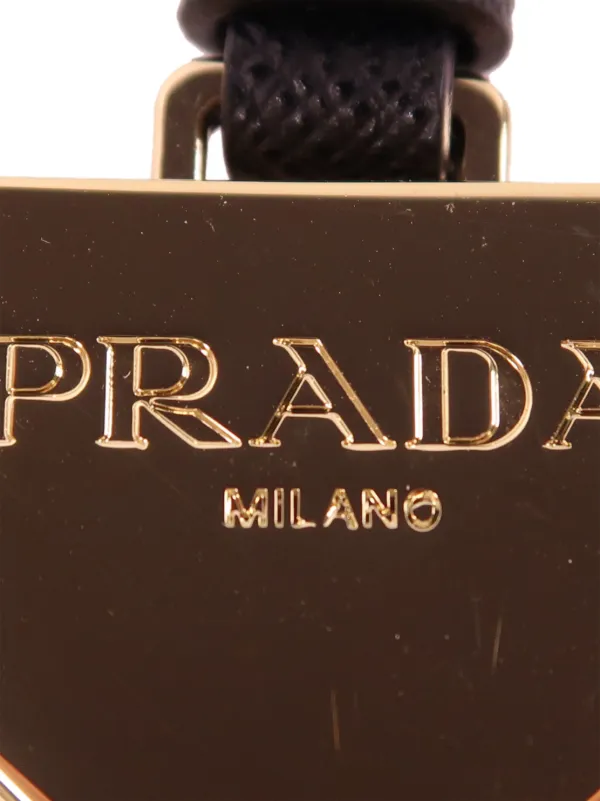 Prada Pre-Owned トライアングルロゴ キーチェーン | ゴールドトーン