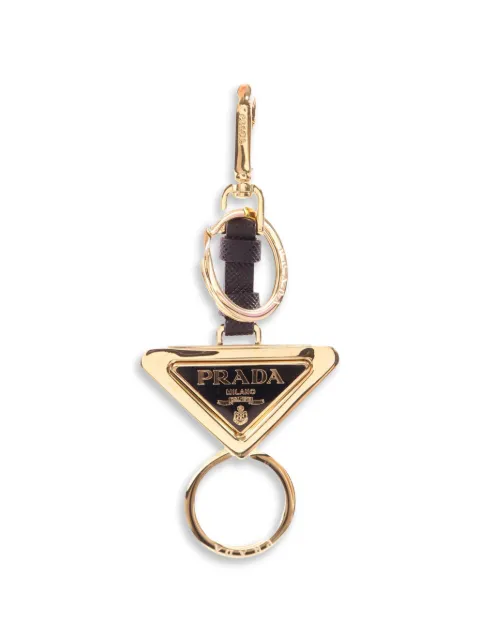 Prada Pre-Owned triangle-logo keychain