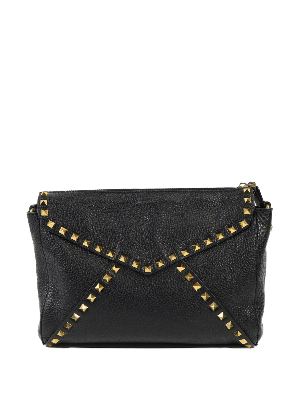 Valentino Garavani Pre-Owned Rockstud flip-lock shoulder bag - Nero