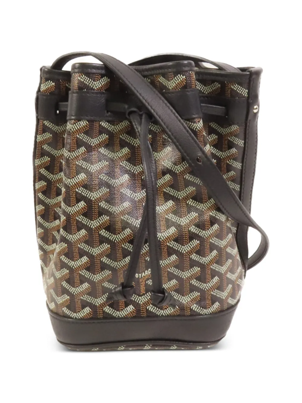 Goyard Pre-Owned Petit Flot PM bucket bag - Braun