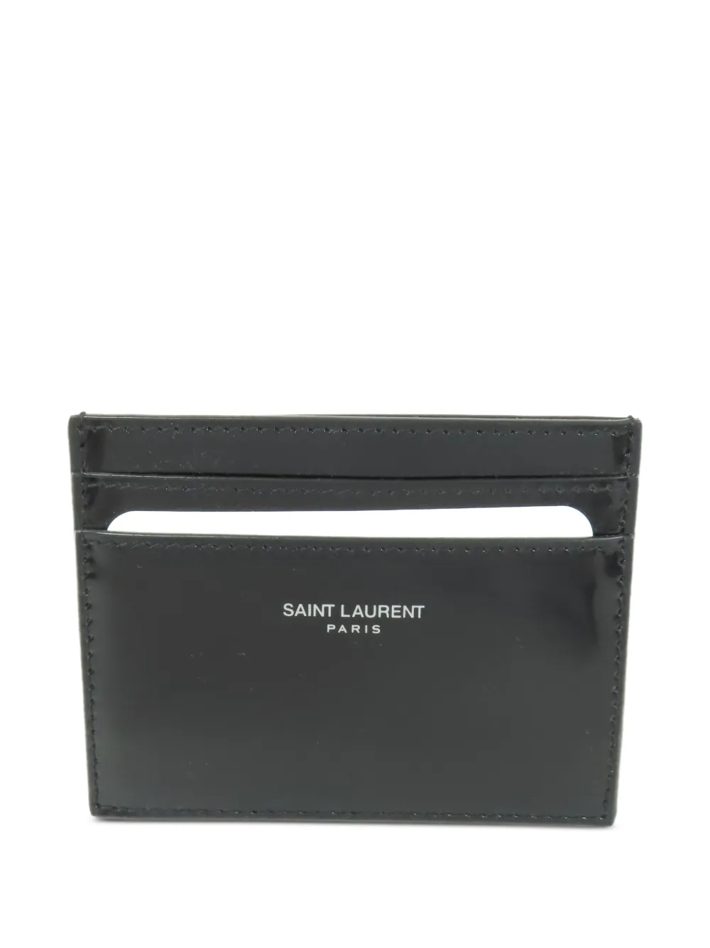 Saint Laurent Pre-Owned Saint Laurent patent leather card case - Nero