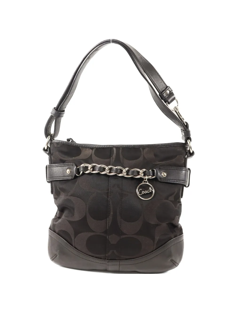 Coach Vintage Signature Optic Chain shoulder bag - Nero