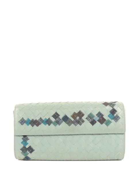 Bottega Veneta Pre-Owned Intrecciato embroidered wallet