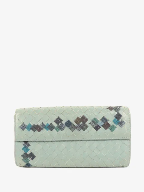 Bottega Veneta Pre-Owned Intrecciato embroidered wallet