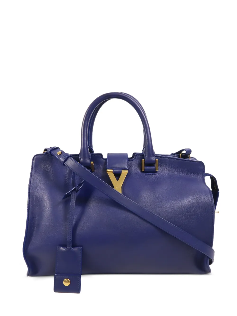 Saint Laurent Pre-Owned Chyc Y-logo tote bag - Blu