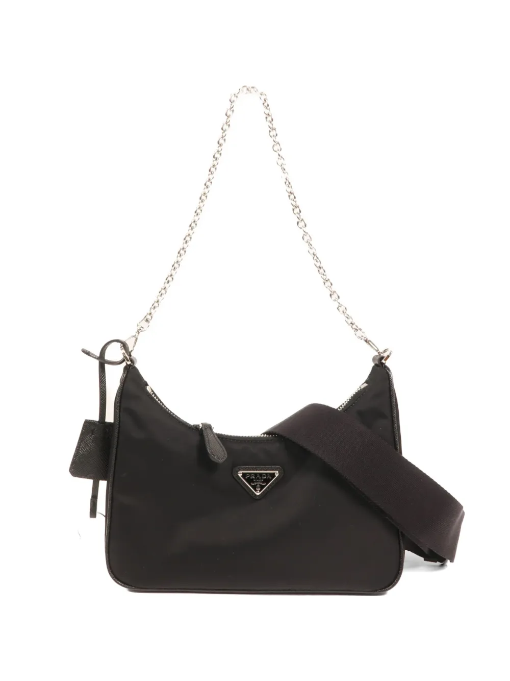 Pre-owned Prada Re-edition 2005 Shoulder Bag In Black