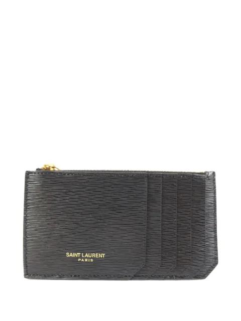 Saint Laurent Pre-Owned textured leather card case