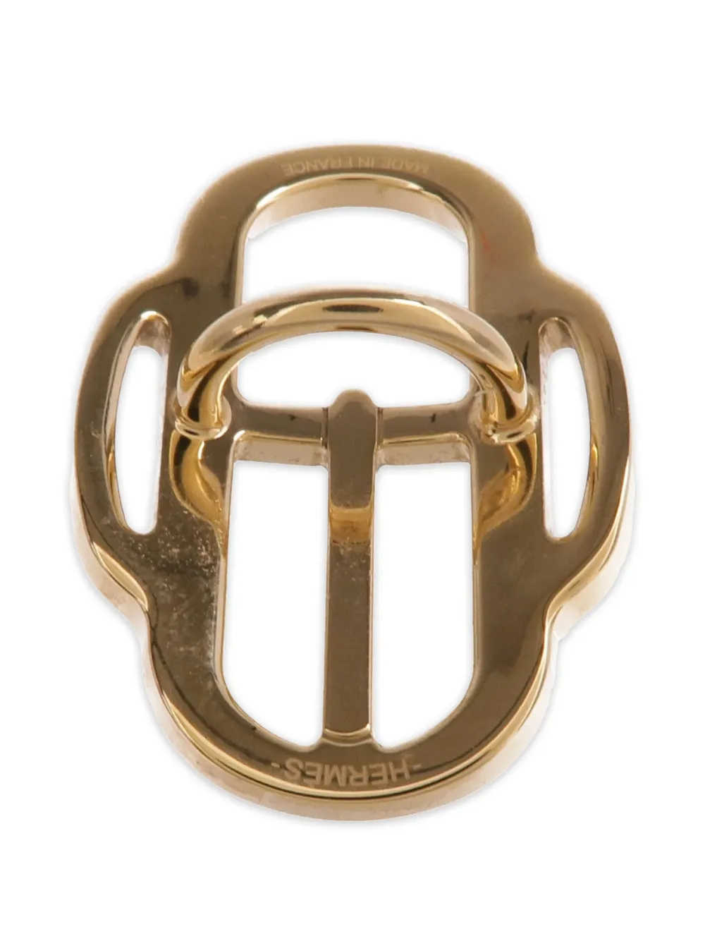 Hermès Pre-owned Quizz Scarf Ring in Gold, view 4