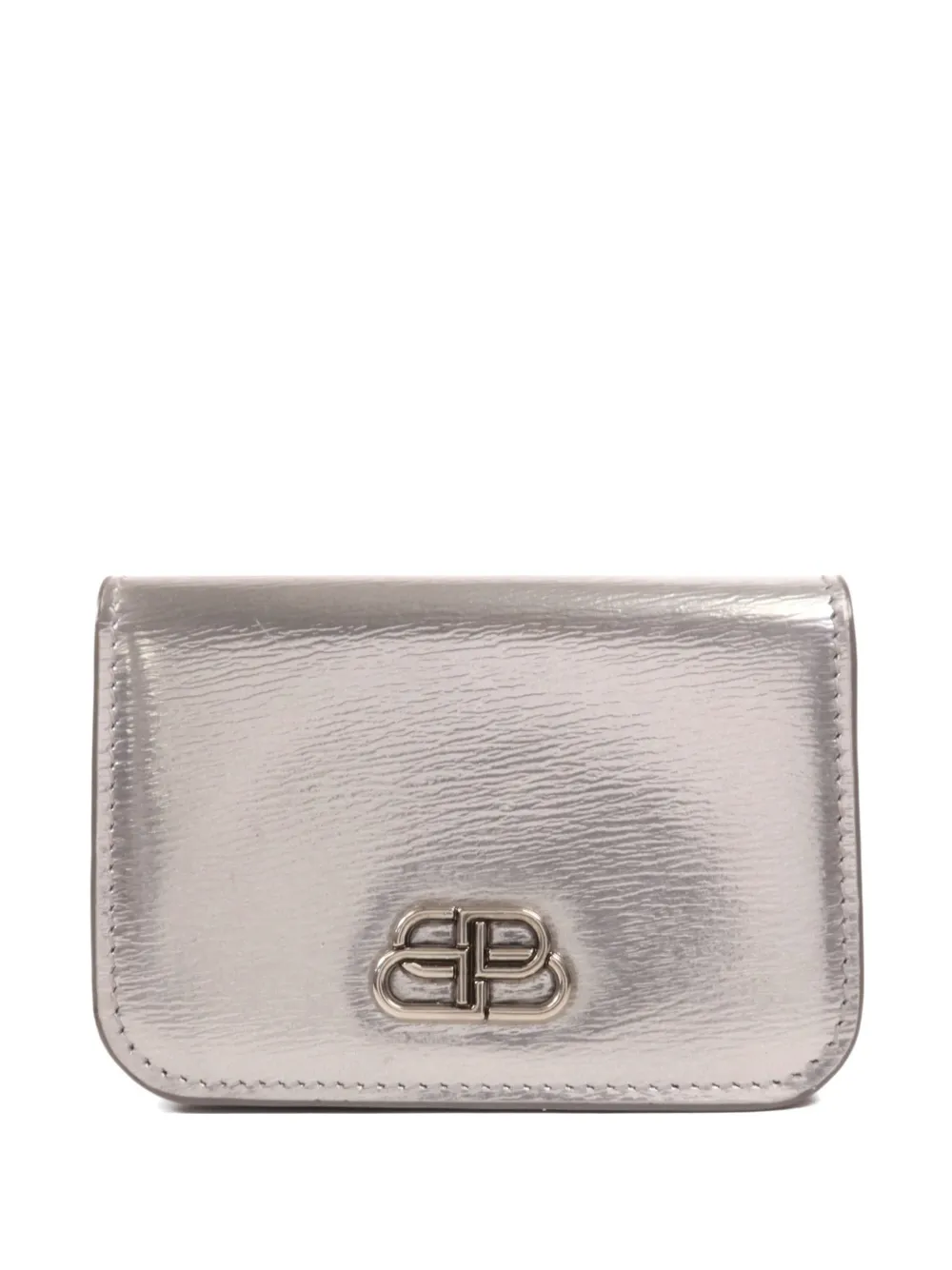 Balenciaga Pre-Owned BB-logo wallet - Argento