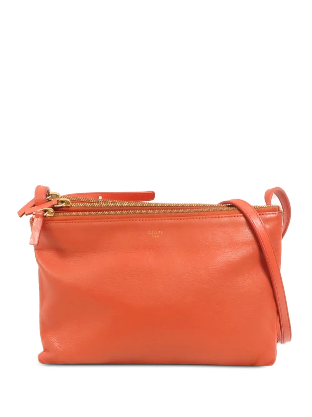 Celine Pre-Owned Trio Large shoulder bag - Orange