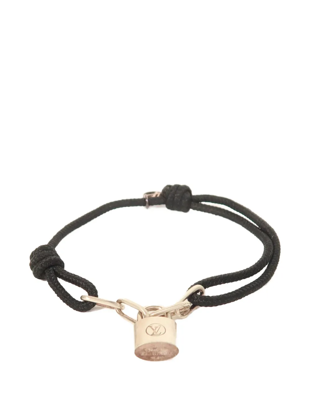 Louis Vuitton Pre-Owned Lockit cord bracelet - Argento