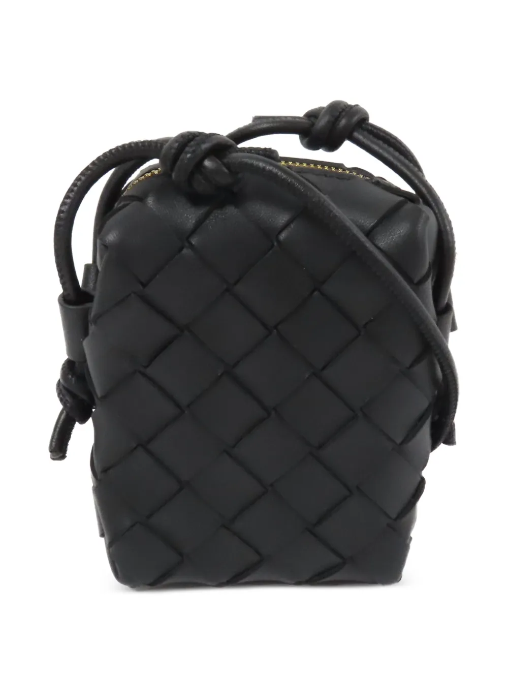 Bottega Veneta Pre-Owned micro leather shoulder bag - Schwarz