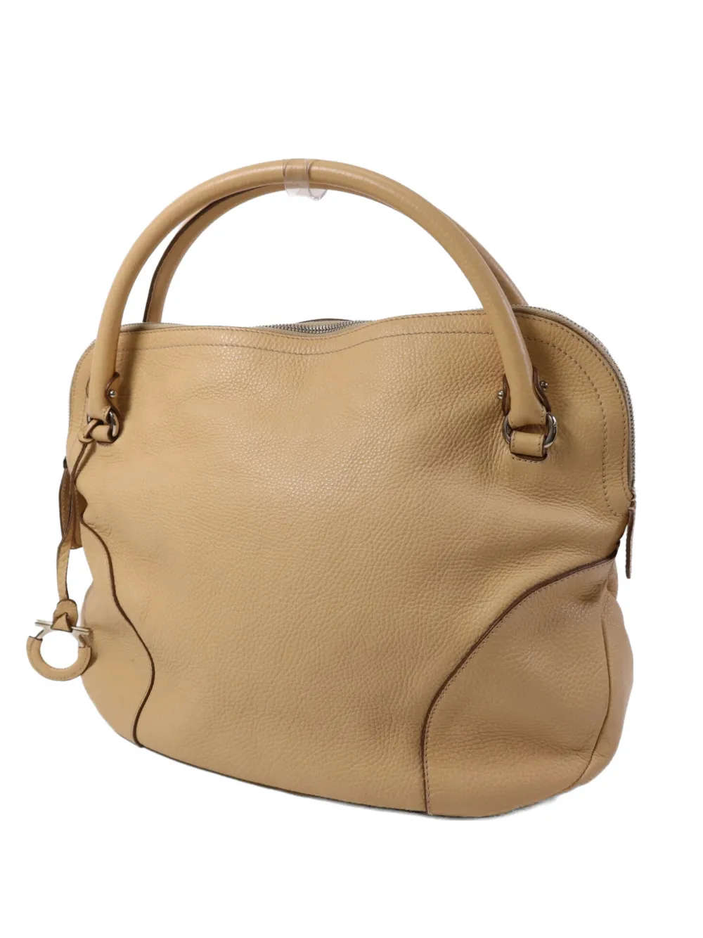 Pre-owned Ferragamo Gancini-detail Tote Bag In Neutral