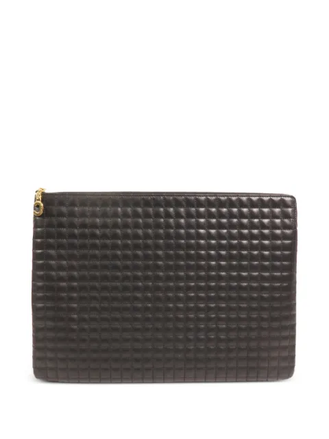 Celine Pre-Owned C-Charm quilted calfskin clutch bag