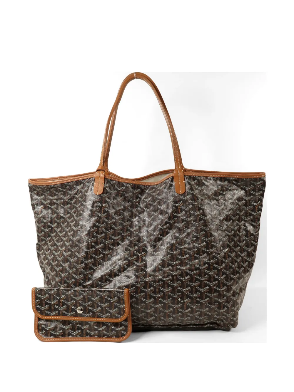 Pre-owned Goyard Gm Saint Louis Tote Bag In Brown
