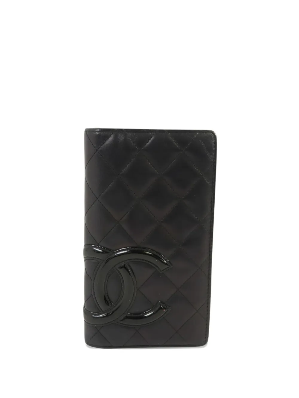 Pre-owned Chanel Cc Cambon Wallet In Black