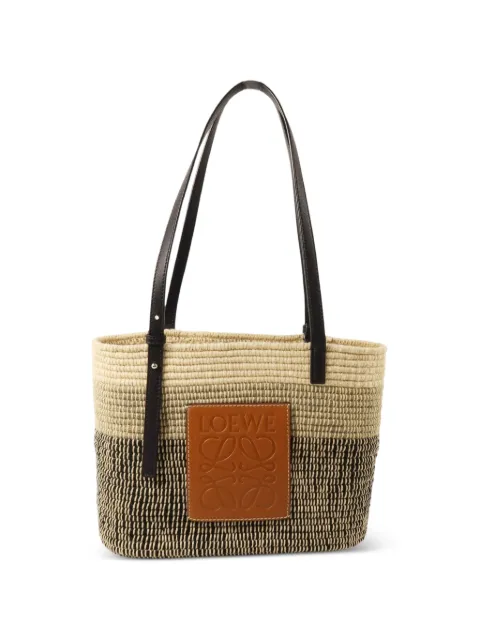 Loewe Pre-Owned Square Basket raffia tote bag