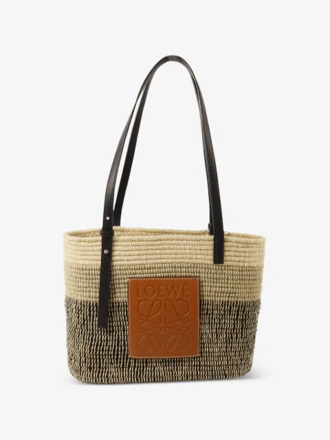 Loewe Pre-Owned Square Basket raffia tote bag