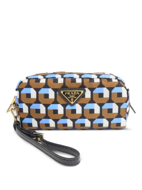 Prada Pre-Owned 1NS175 geometric-print clutch bag