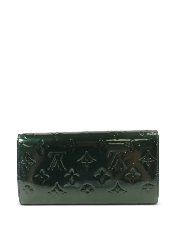 Louis Vuitton Pre-Owned ヴェルニ サラ モノグラム財布 | グリーン