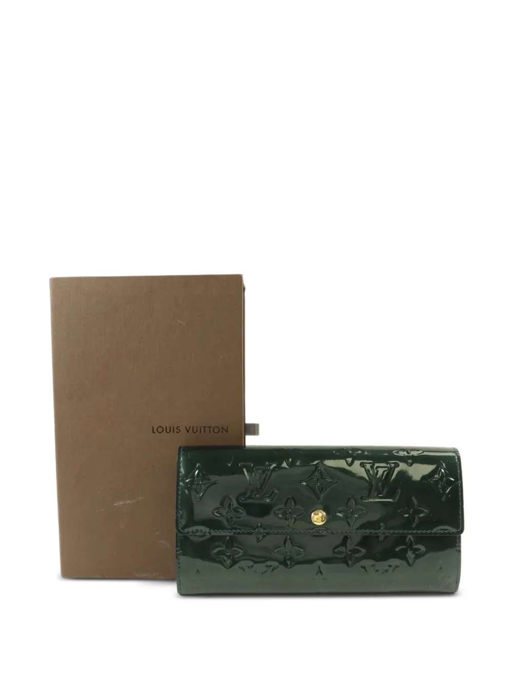 Louis Vuitton Pre-Owned ヴェルニ サラ モノグラム財布 | グリーン