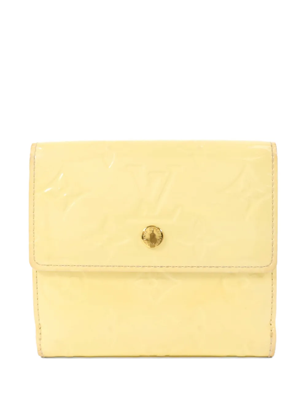 Louis Vuitton Pre-Owned Elise compact leather wallet - Giallo