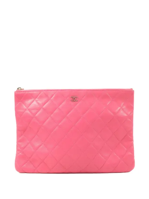 CHANEL Pre-Owned CC quilted clutch bag