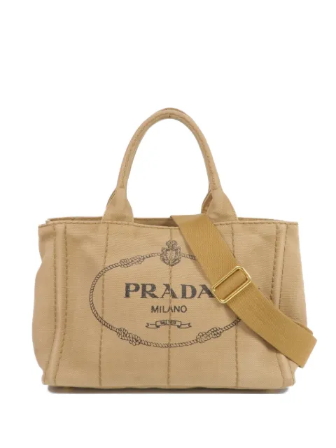 Prada Pre-Owned Canapa logo-print shoulder bag