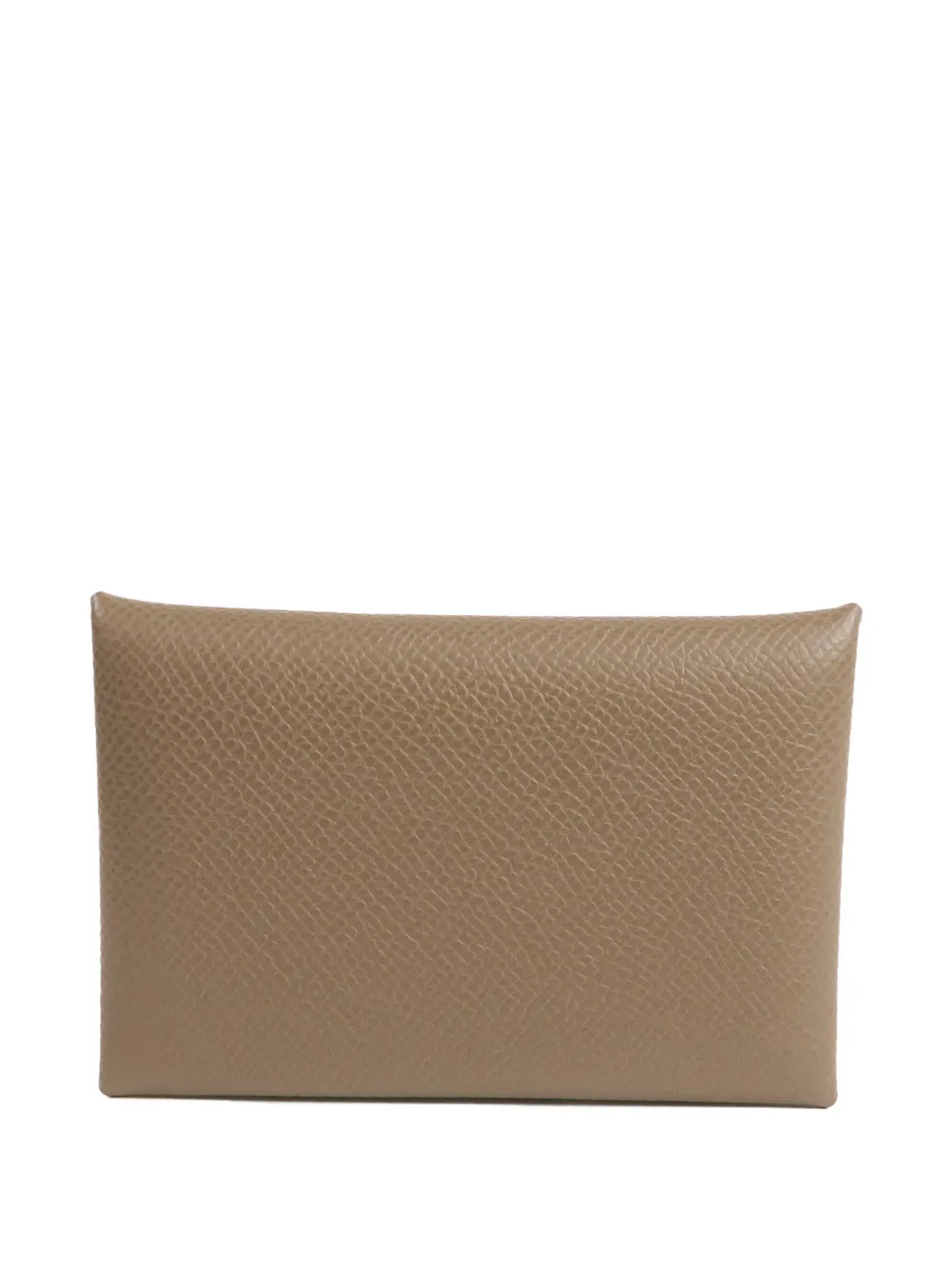 Hermès Pre-Owned Calvi leather card holder - Grigio
