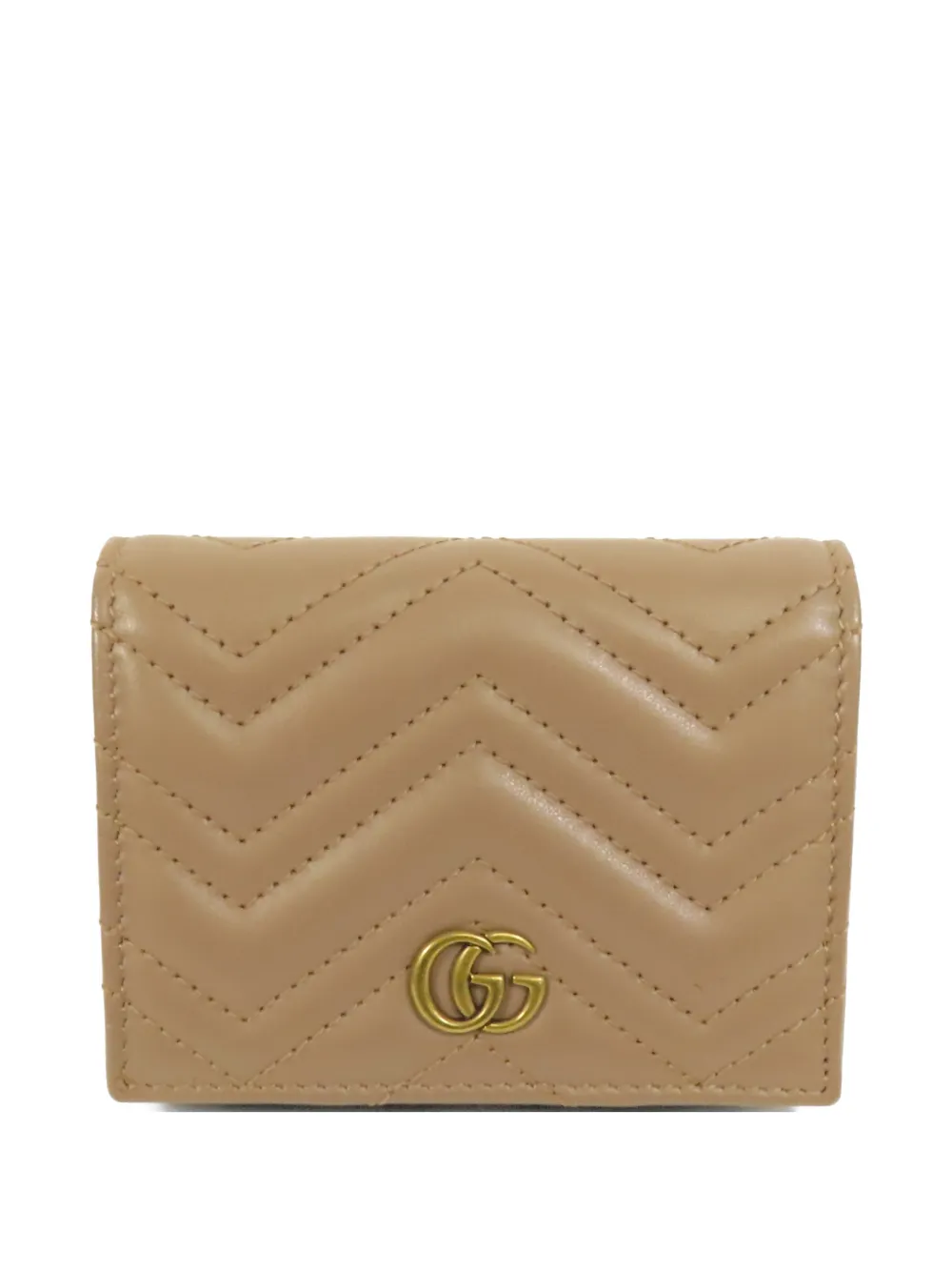 Gucci Pre-Owned GG Marmont leather wallet - Neutrals