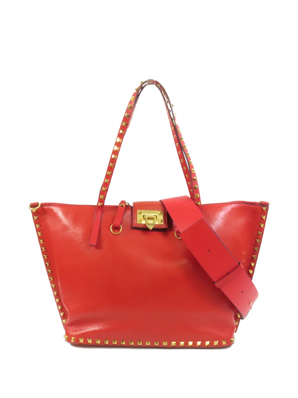 Valentino Garavani Pre-Owned Rockstud shoulder bag - Rosso