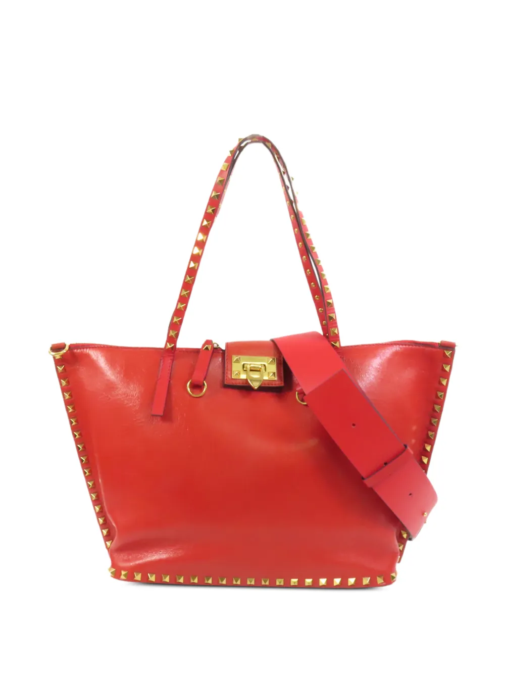 Valentino Garavani Pre-Owned Rockstud shoulder bag - Rosso