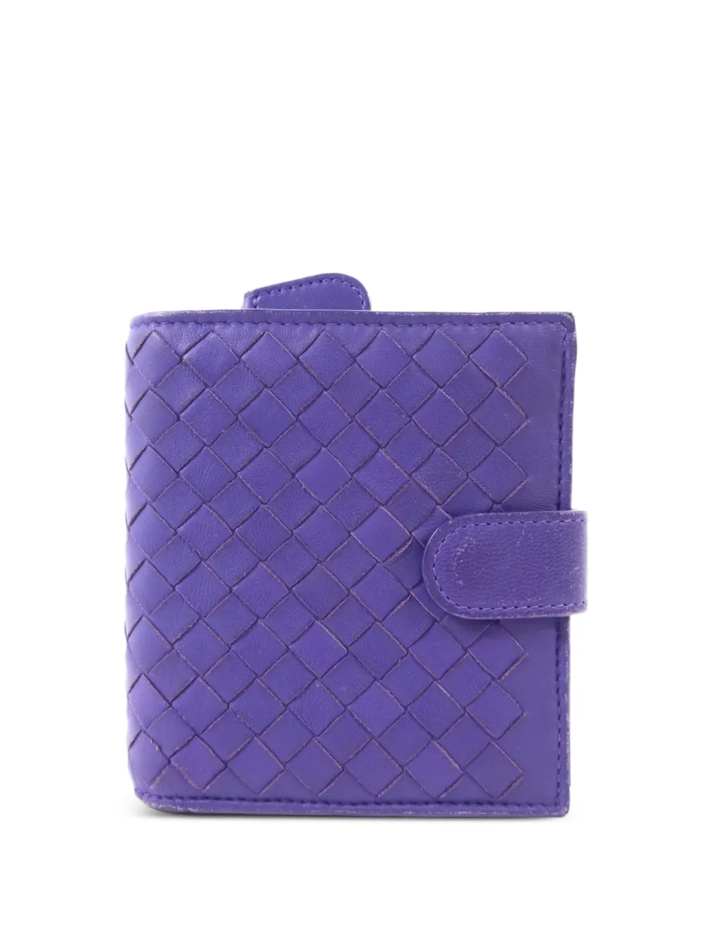 Bottega Veneta Pre-Owned Intrecciato snap-fastening wallet - Violett