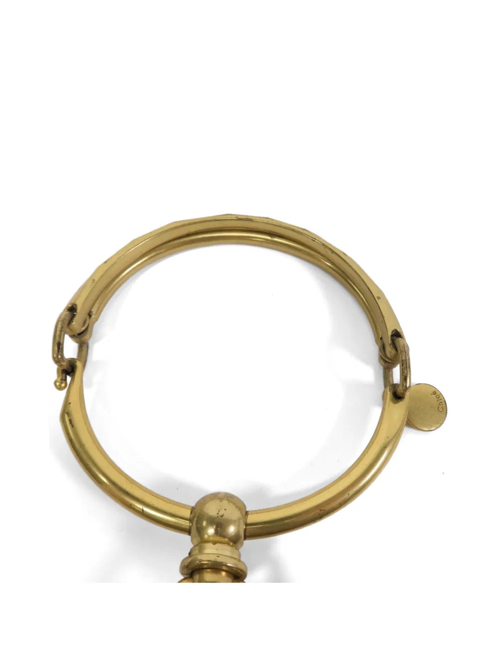 Chloé Pre-Owned small Nile bracelet-handle shoulder bag - Toni neutri