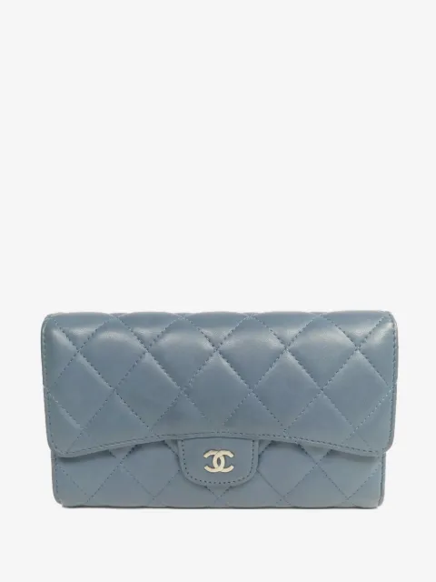 CHANEL Pre-Owned CC quilted long wallet