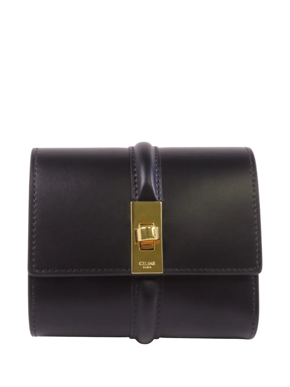 Celine Pre-Owned 16 trifold leather wallet - Nero
