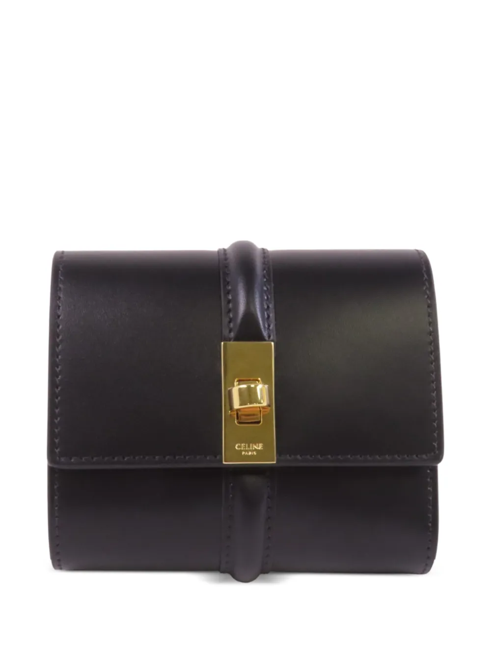 Celine Pre-Owned 16 trifold leather wallet - Black